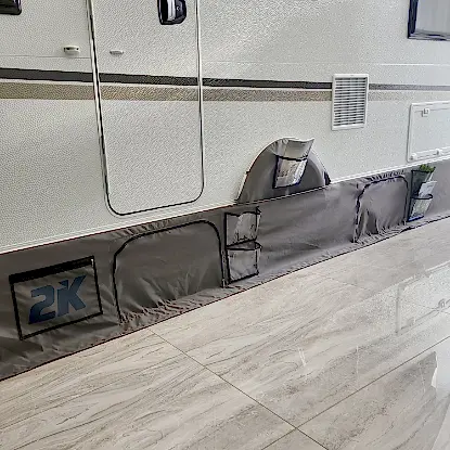 2K Ripstop 4m Cepli Karavan Eteği + Teker Kılıf Seti